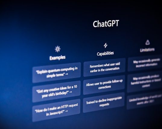 pc showing Chatgpt dashboard