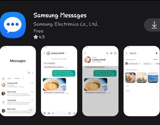 Samsung messages screenshot